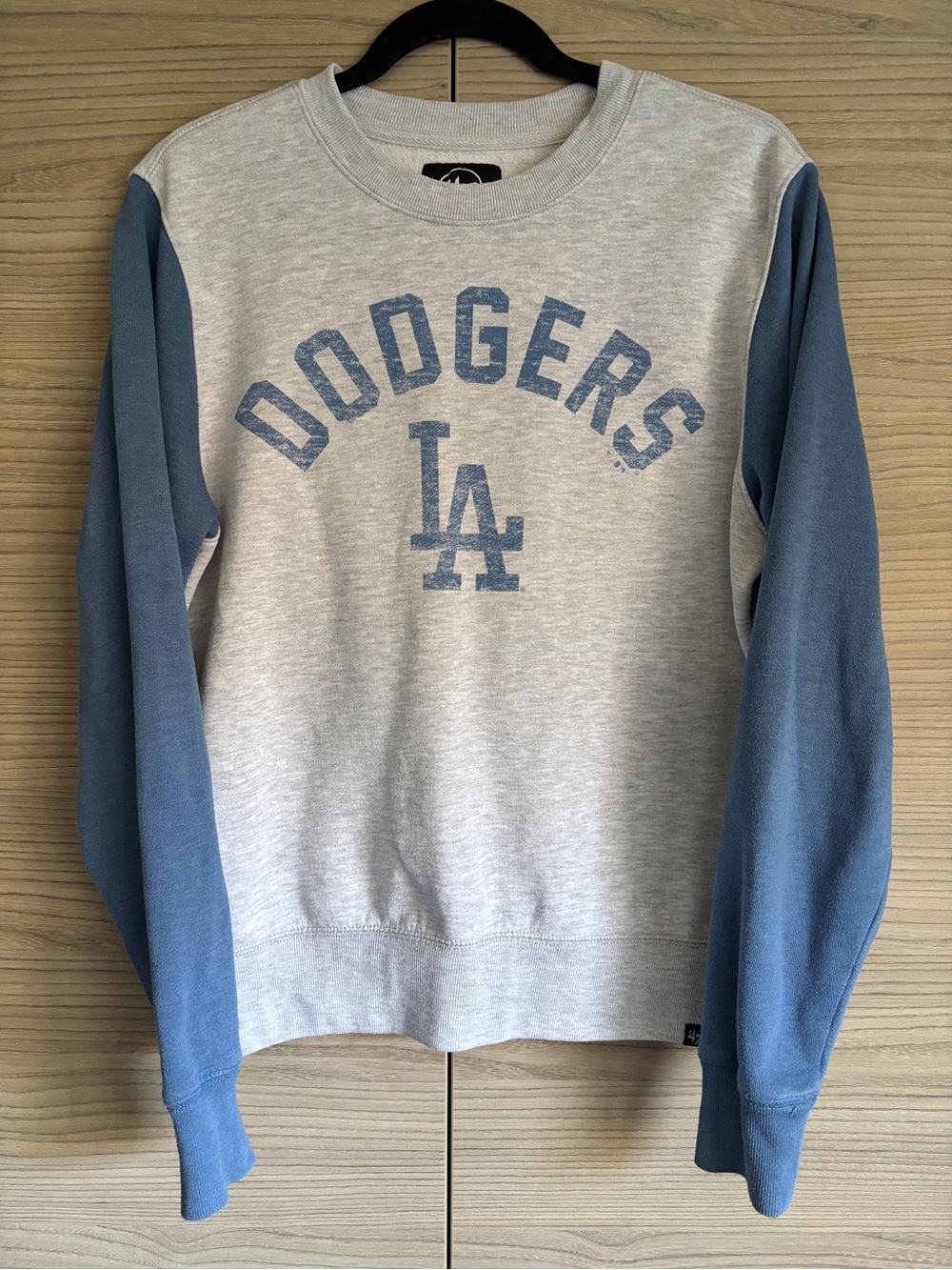 '47 Brand LA Dodgers Crew Neck Sweatshirt - Gray/Blue - size S